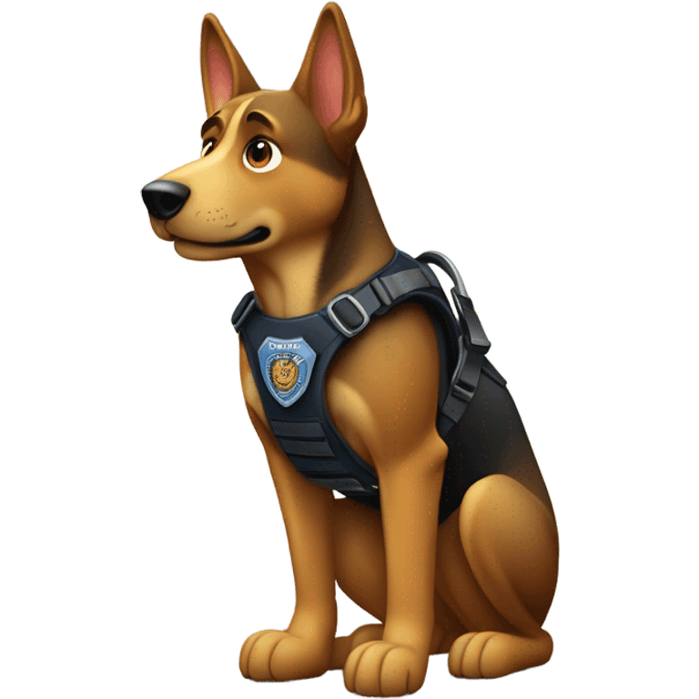 Police dog emoji