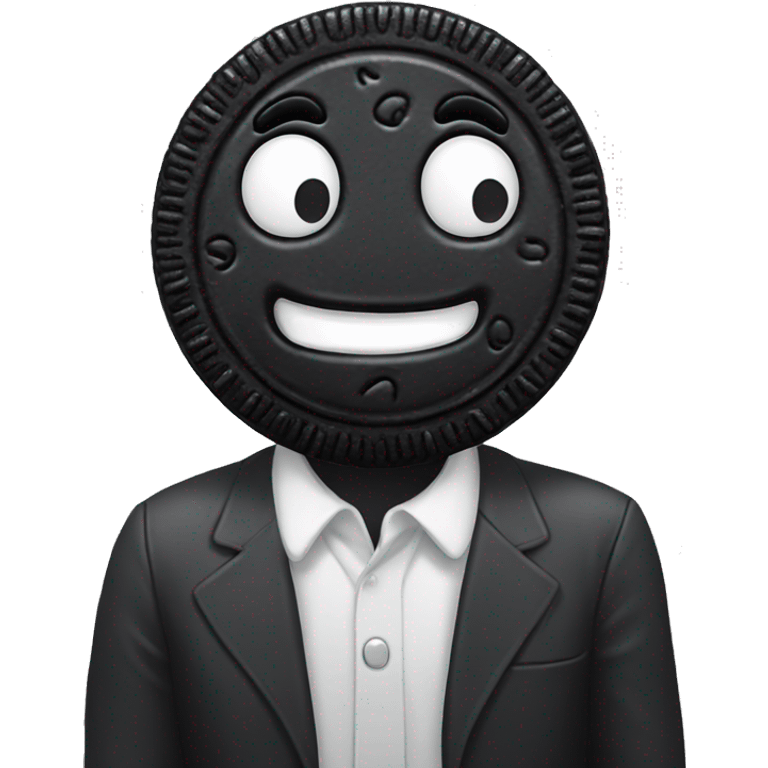 Oreo, cartoon, happy emoji