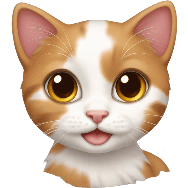 Calico kitten emoji