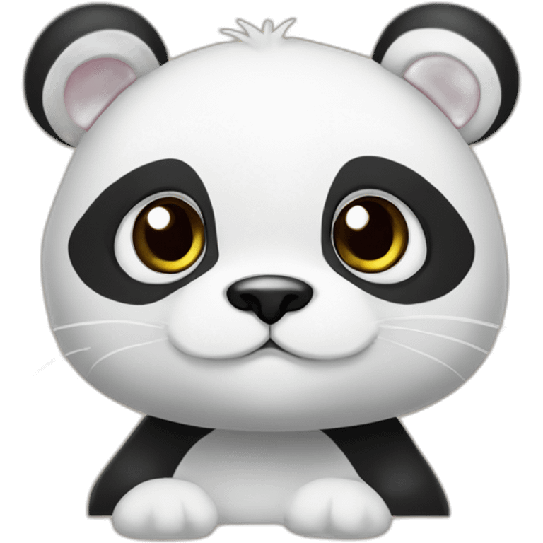 Panda abbraccia gattino emoji