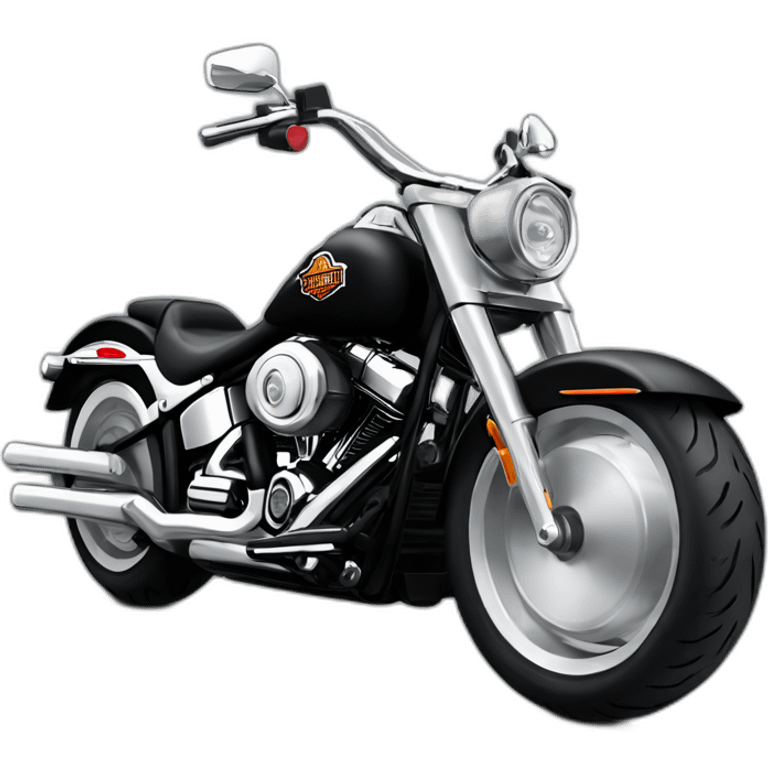 Harley davidson fat boy emoji