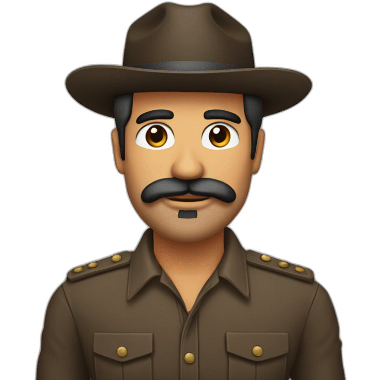 Hombre latino maduro con barba emoji