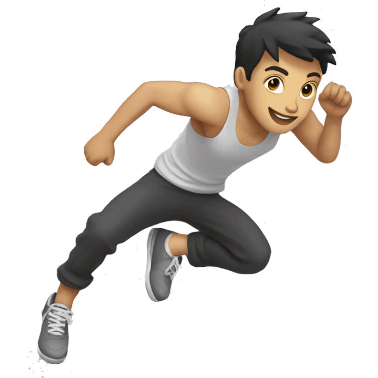 parkour white person emoji