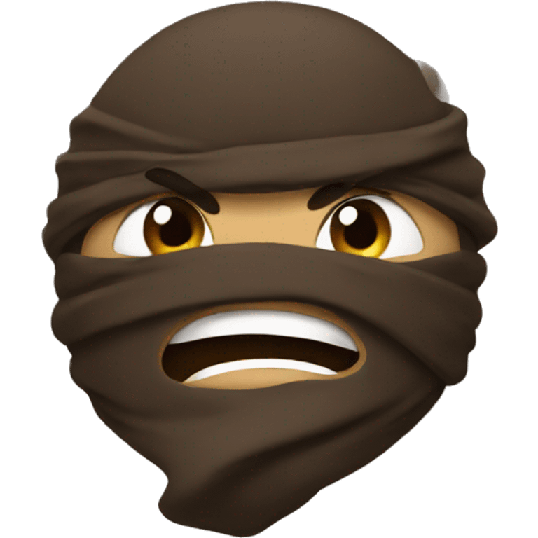 mad poop ninja emoji emoji