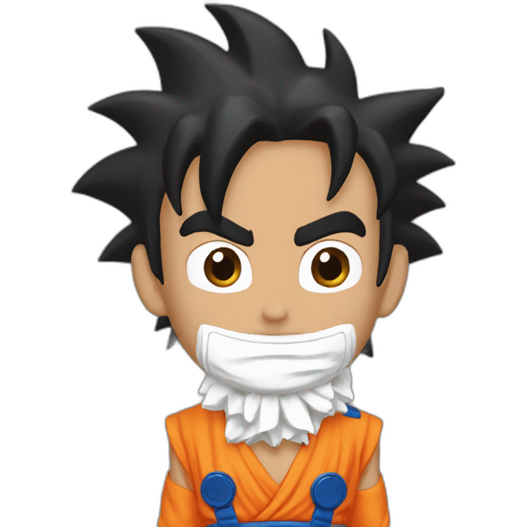 does goku clean nuts? emoji