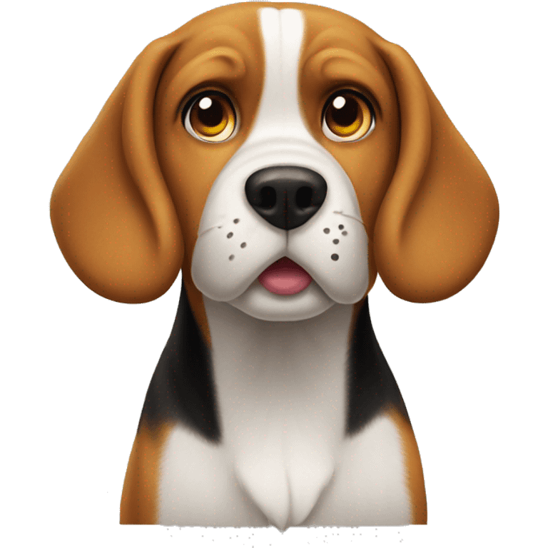 Beagle mad emoji