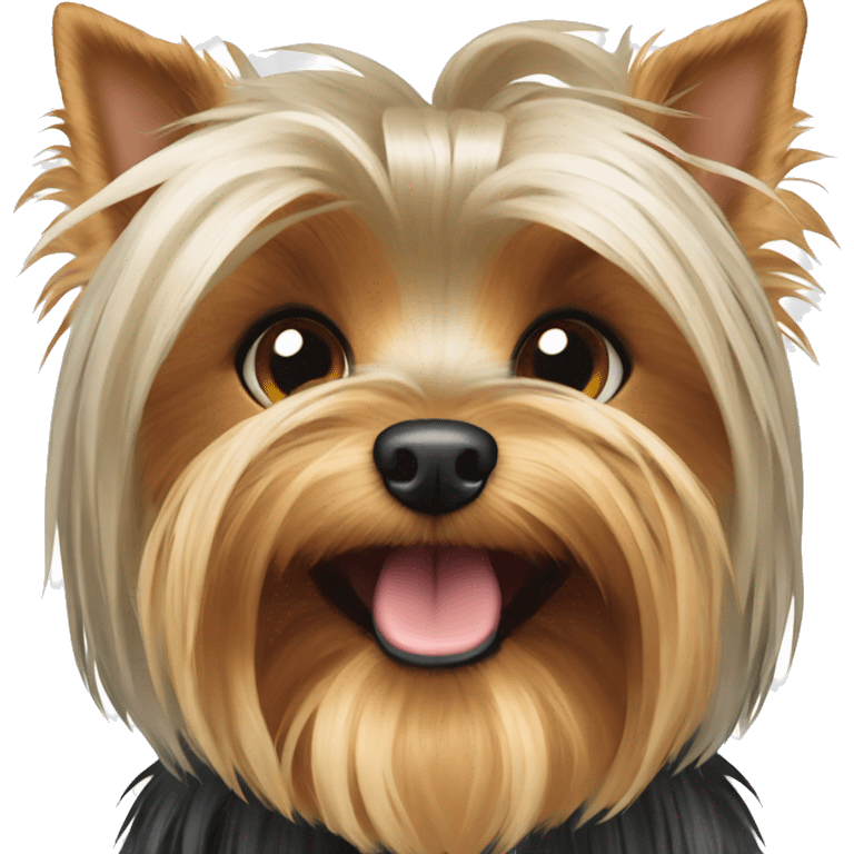 cute yorkshire terrier dog emoji