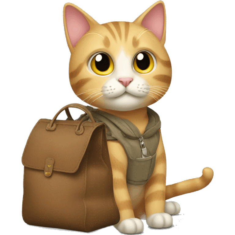 Cat with bag emoji