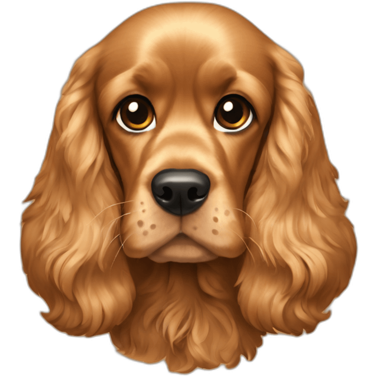 Honey coloured cocker spaniel emoji