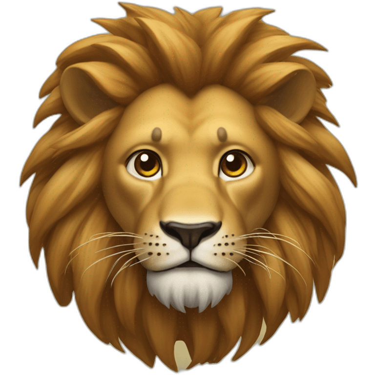 Une araignée sur un lion emoji