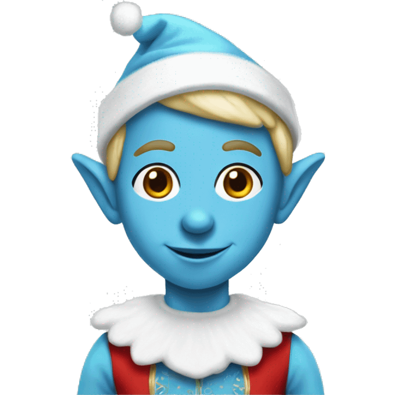 light blue elf on the shelf emoji