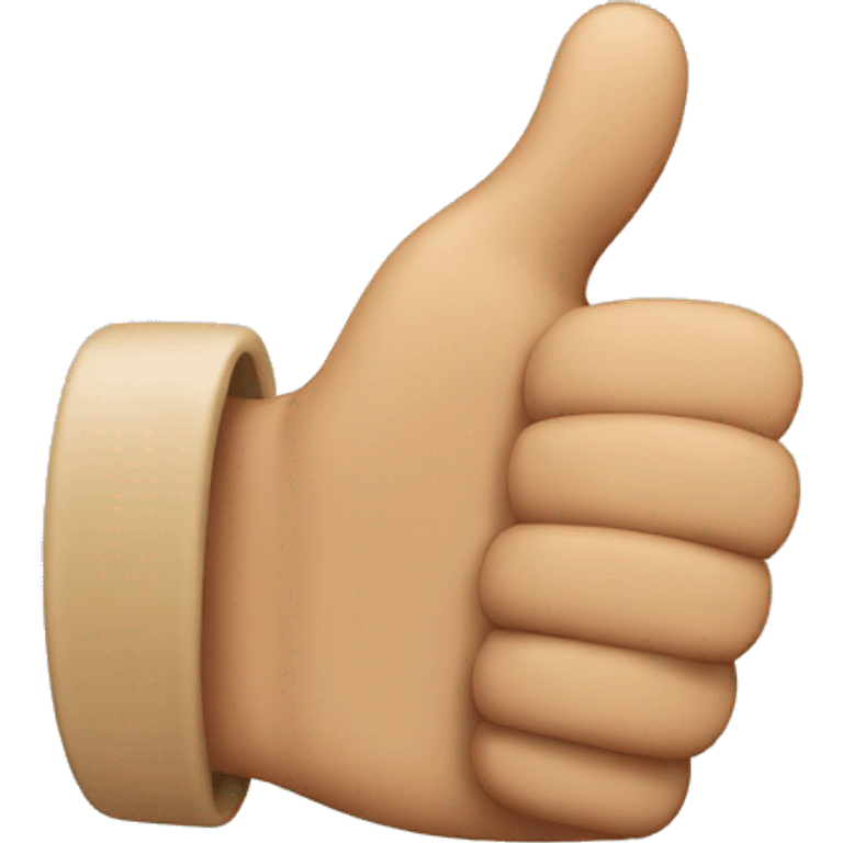 huge thumb doing thumbs up  emoji