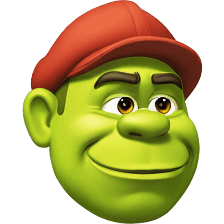 Shrek in Mario’s hat emoji