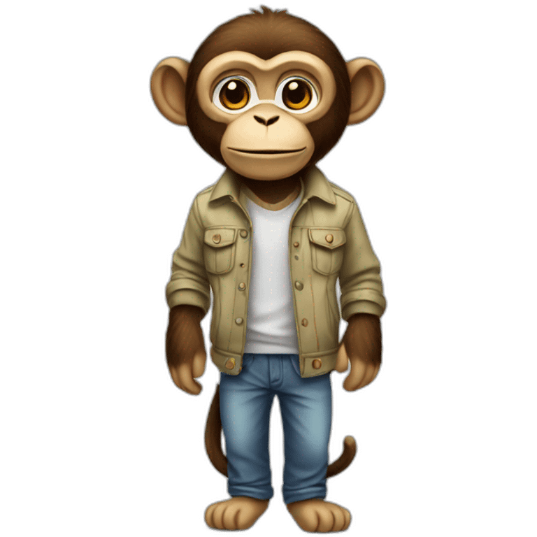 monkey wearing clothes  emoji