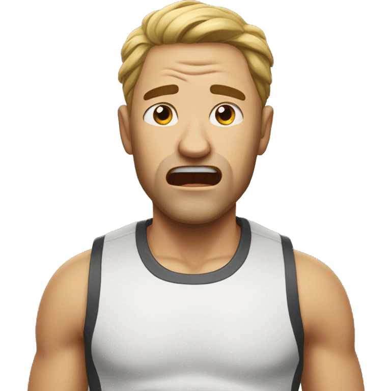 A man who run and cry  emoji