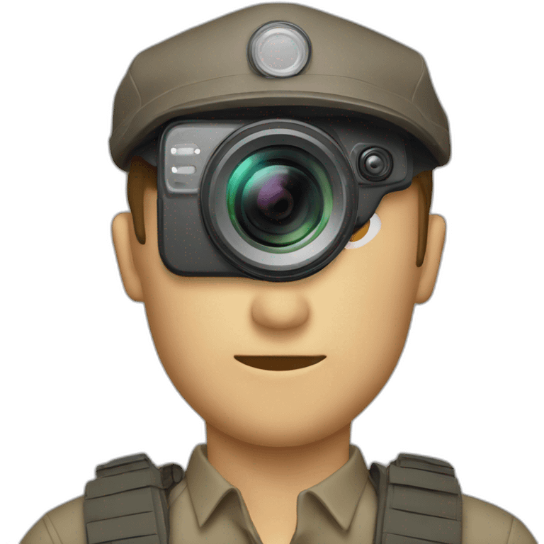 man body camera head emoji