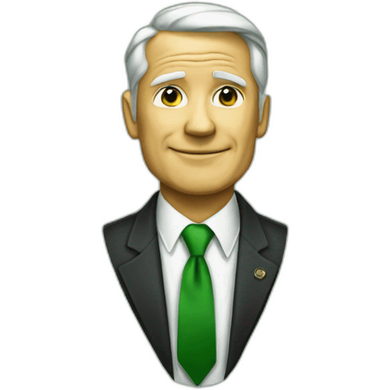 president green tie emoji