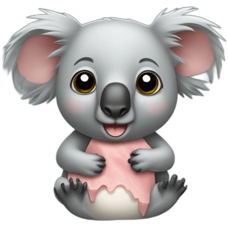 Koala déguisé en cochon emoji