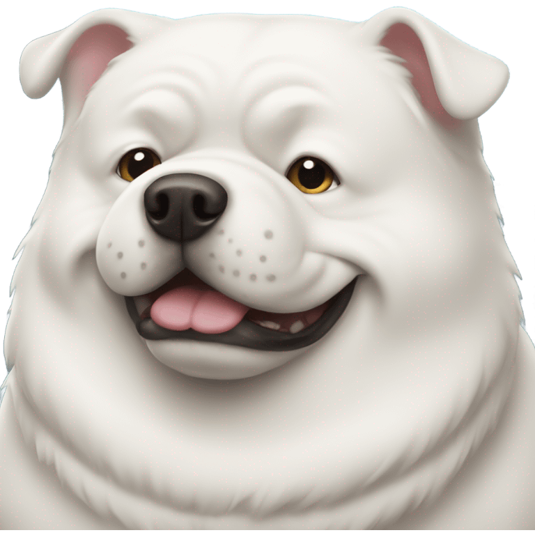 White fat dog emoji