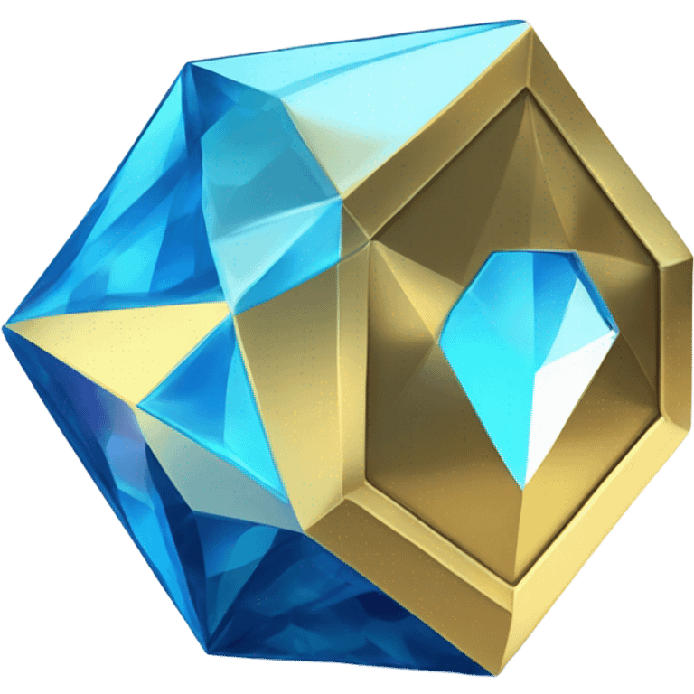 A minecraft diamond emoji