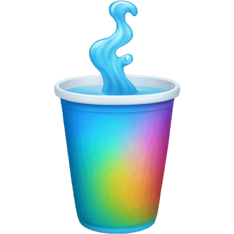 water cup changing colors emoji