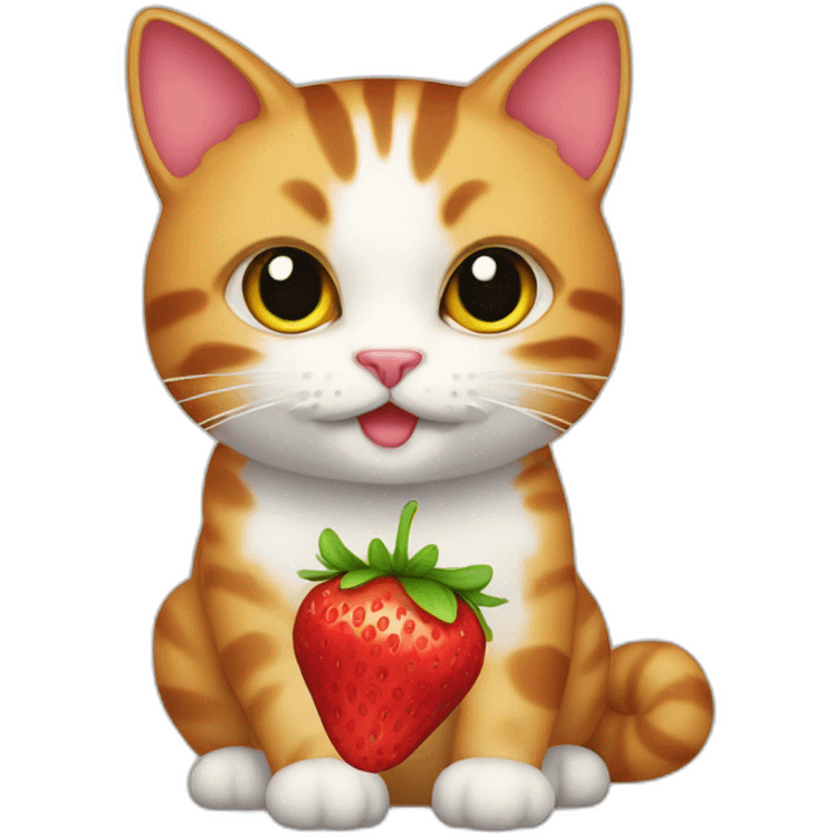 Straberry cat emoji