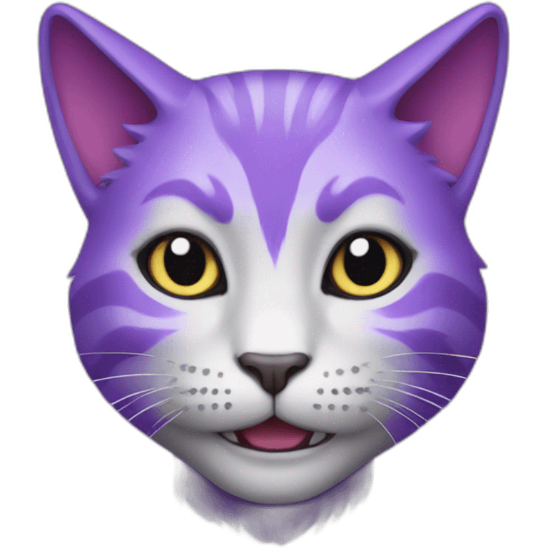 Purple magic cat emoji