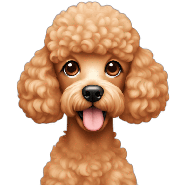 Apricot poodle emoji