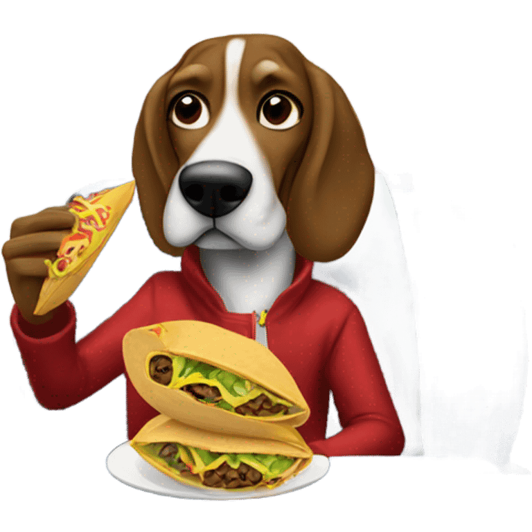 snoop dog eating a taco on an airplane  emoji