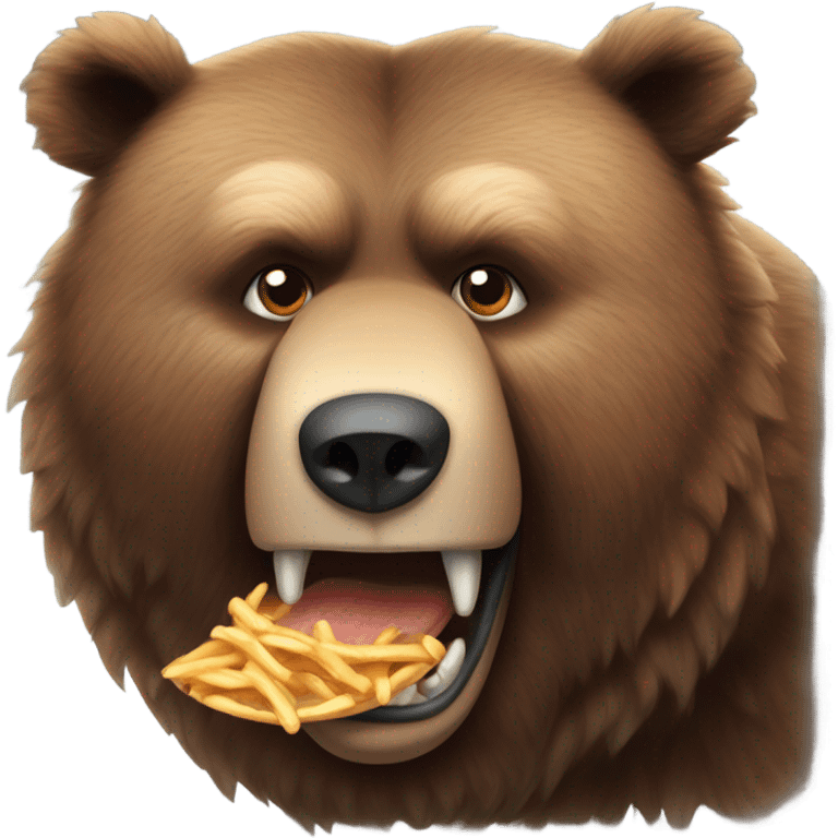 An hungry bear emoji