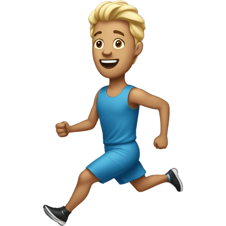 Man running in a dress emoji