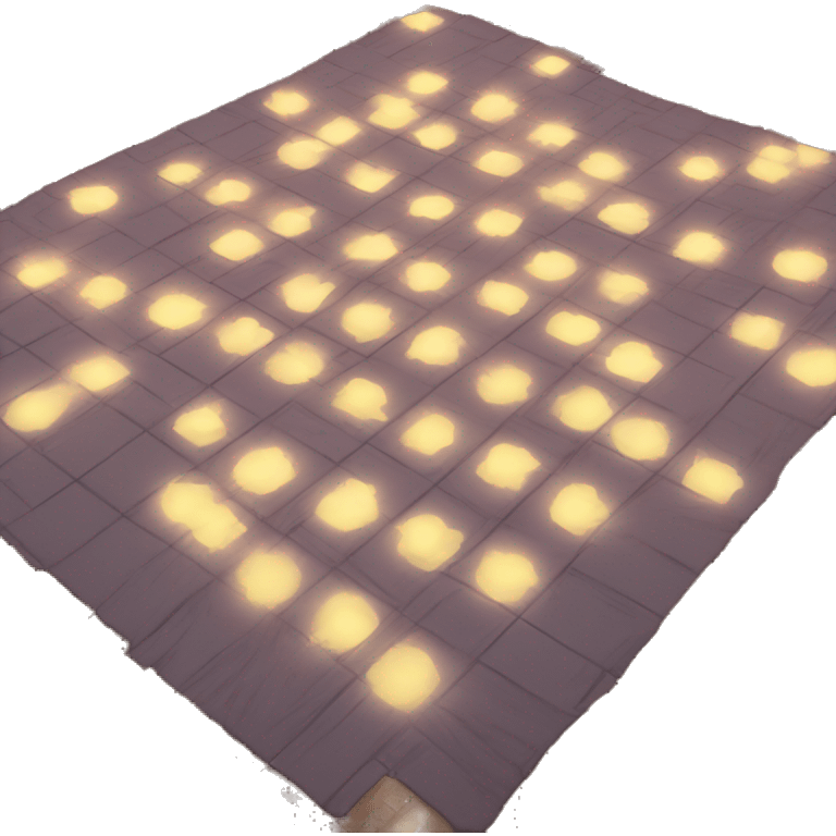 glowing dance floor top view emoji