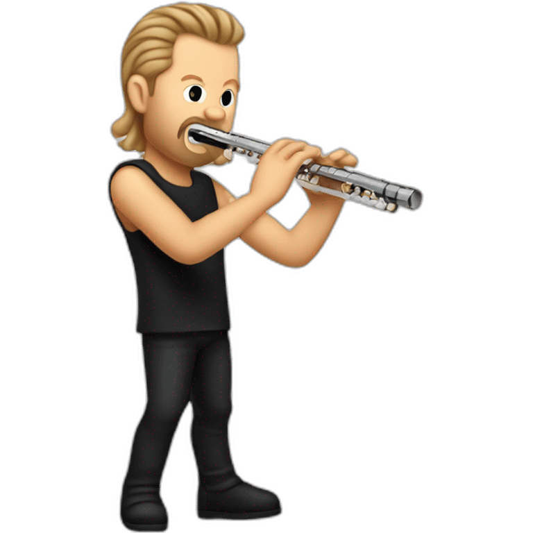 james hetfield playing a flute emoji