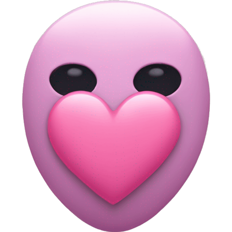 Pink heart no face  emoji