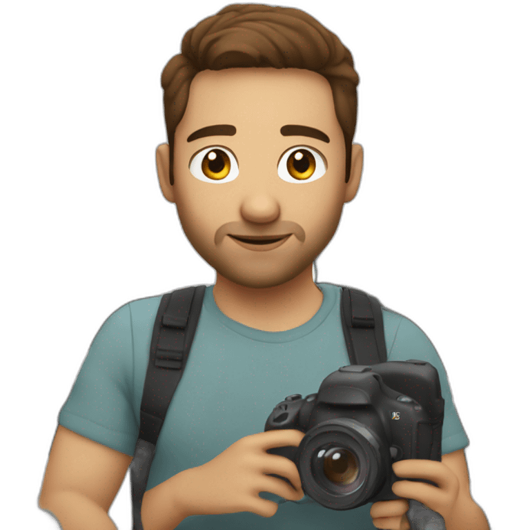 Videographer brown hair no glasses about 35 years old emoji