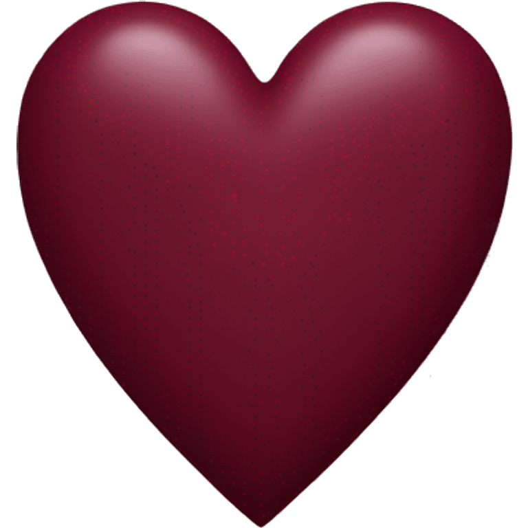 burgundy heart emoji