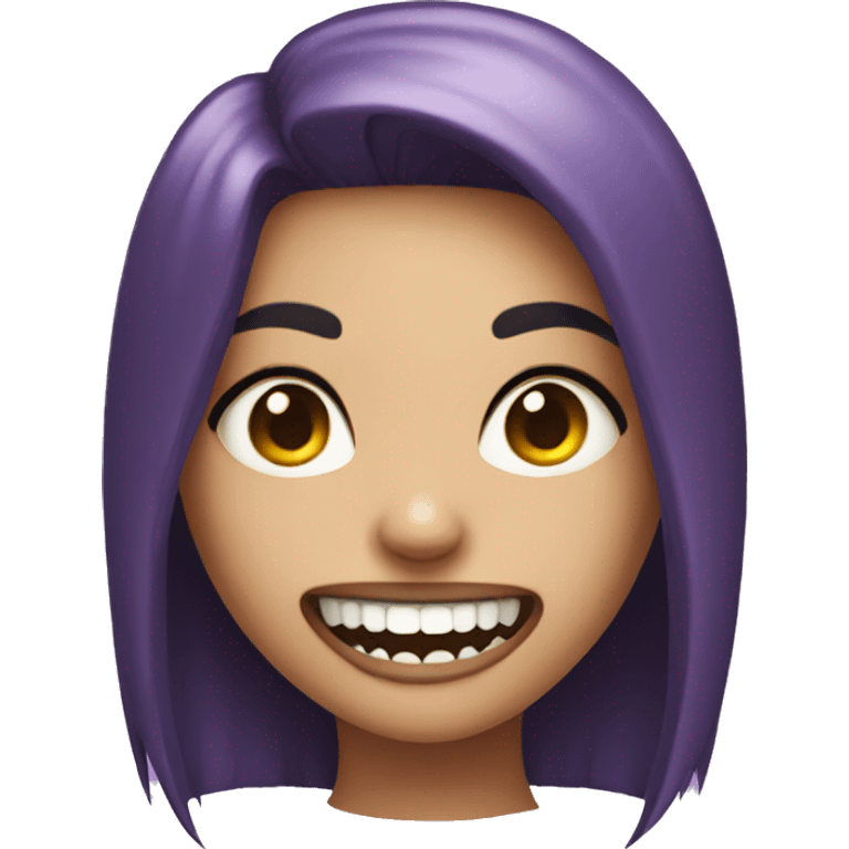 Girl with fangs  emoji