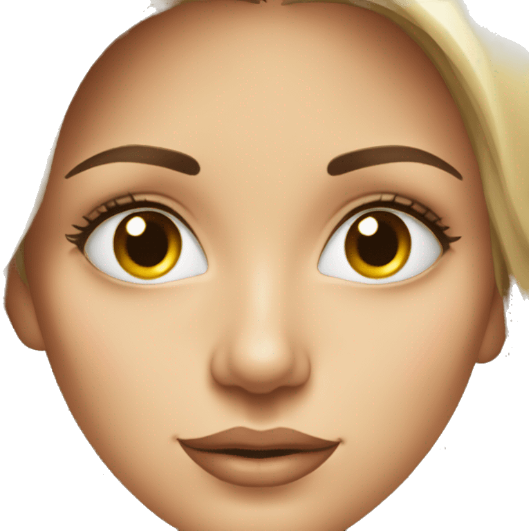 beautifu woman face, european face emoji