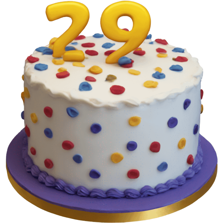 29th birthday cake  emoji