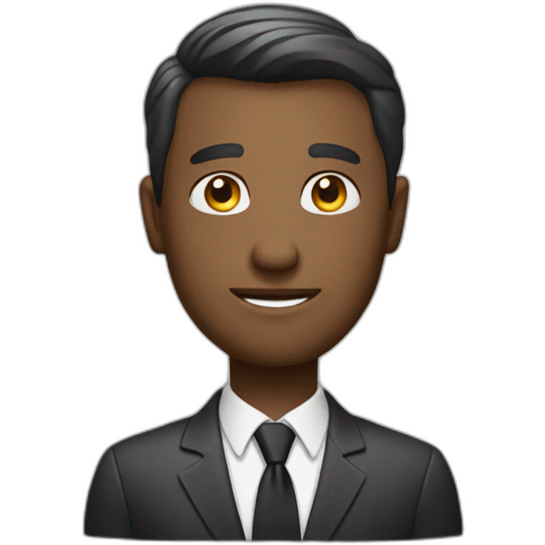 business man at offce emoji