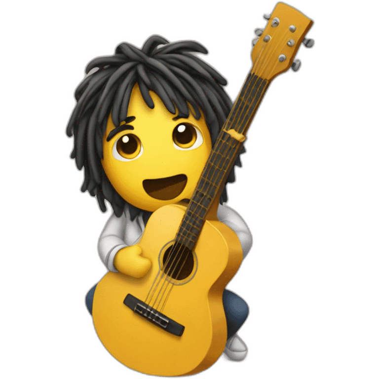 spaguetti playing guitar emoji