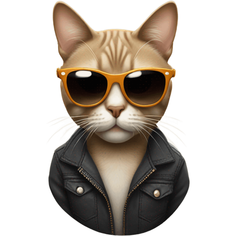 Cat with sunglasses emoji