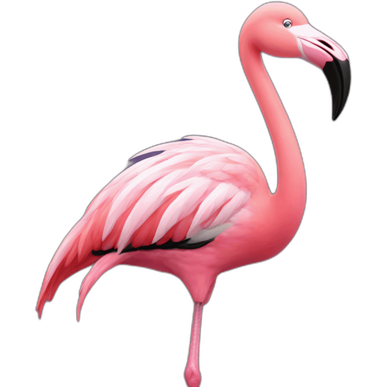 singing flamingo emoji