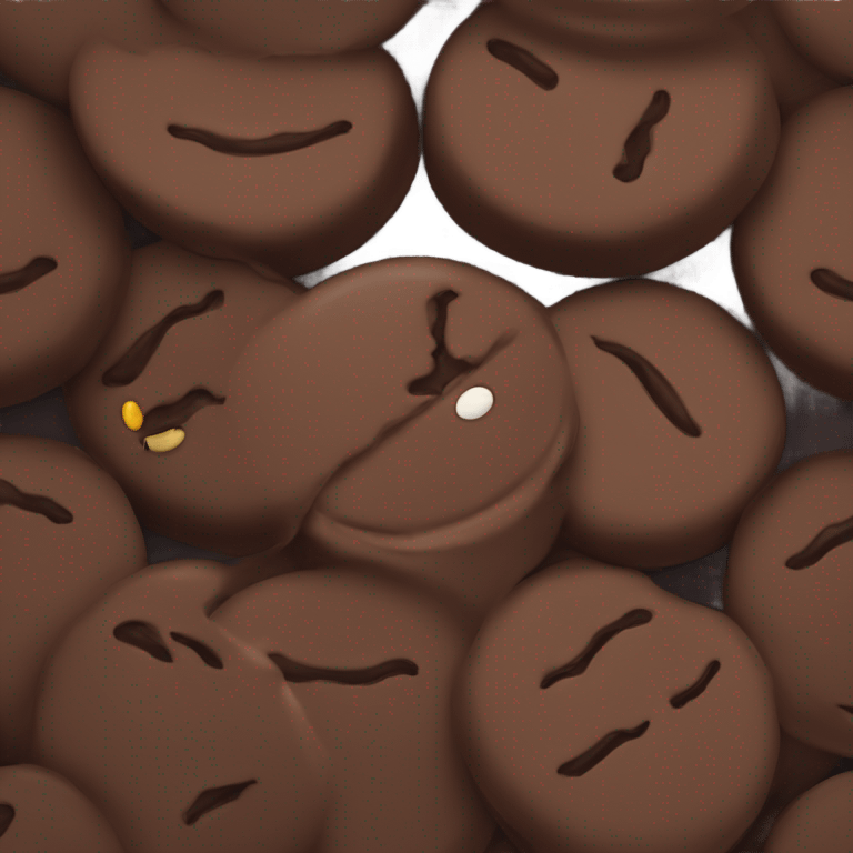 Chocolate sandwich cookie emoji