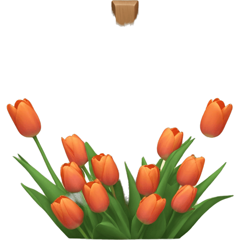 cross with tulips at base  emoji