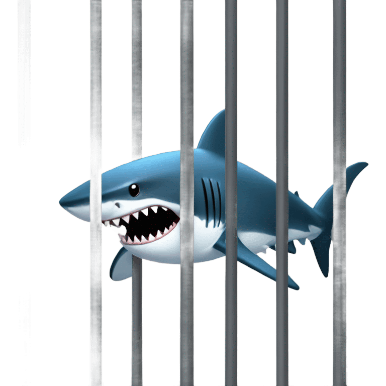 Shark in prison emoji