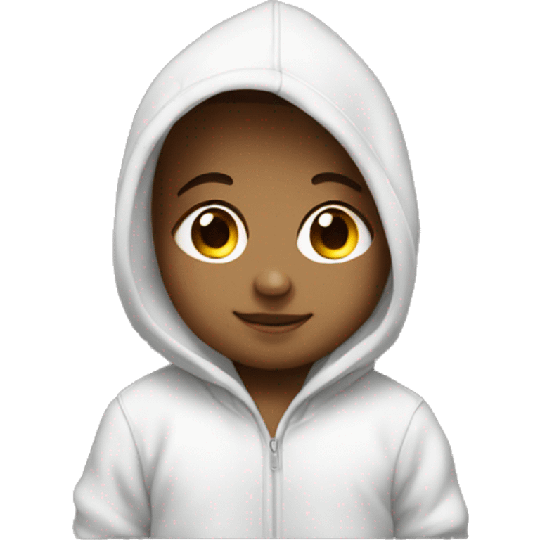 baby wearing hoodie emoji