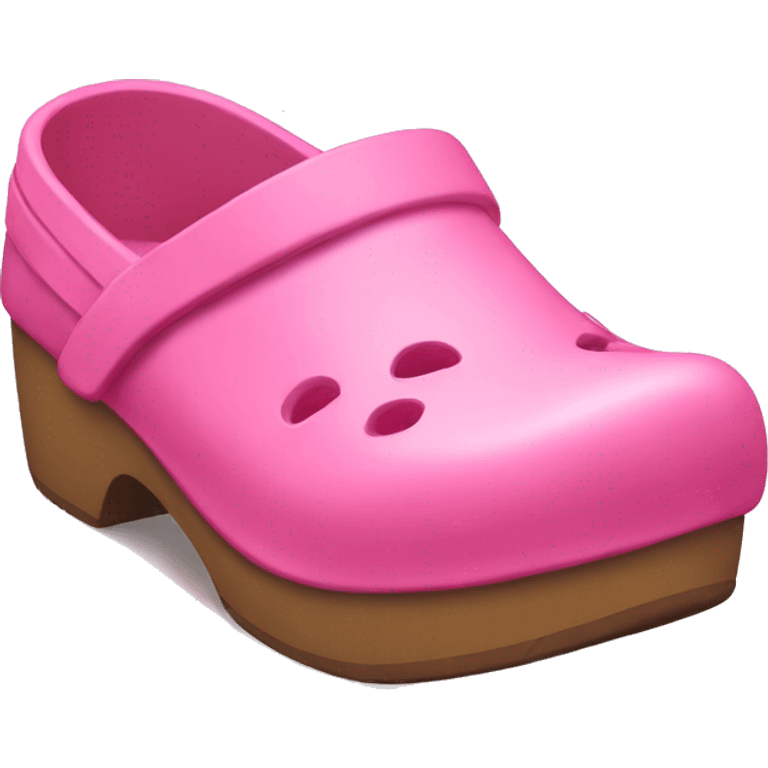 pink clogs  emoji