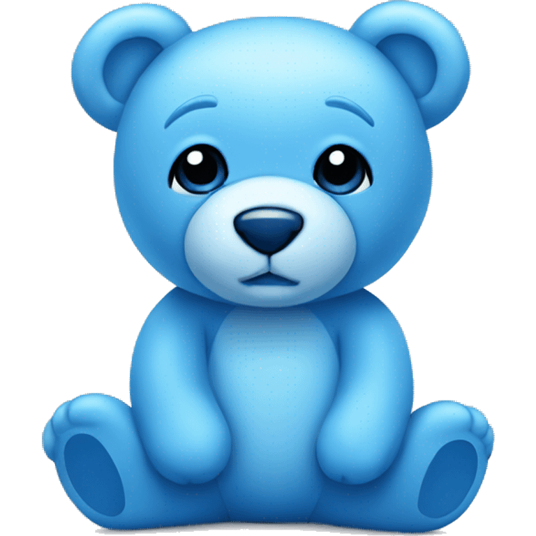 Blue teddy bear emoji