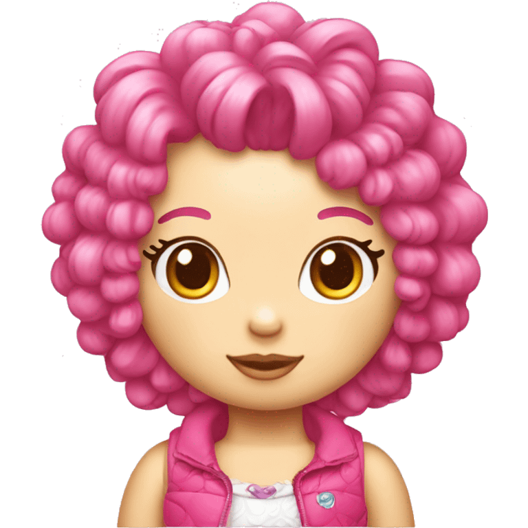 Hello Kitty avec les cheveux bouclés  emoji